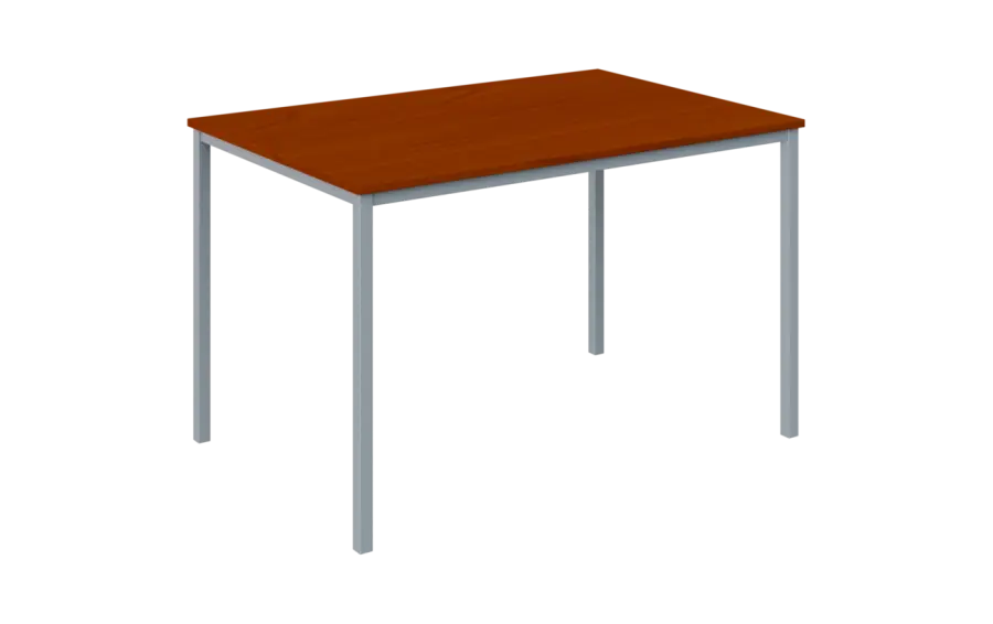 JPT 120 Jídelní stůl 1200 x 800 mm, deska třešeň šumavská / podnož stříbrná